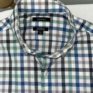 RW&C.O. Casual Button Down Shirt, Size Large or 16-16.5. 100% Cotton